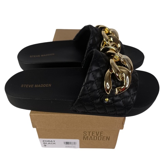 Steve Madden Shoes - Steve Madden Chain Link Slides Sz 9